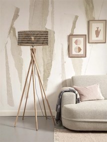 Lampadar eco din bambus Java 5-legs nat/50x22, bl/nat