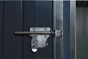 Depozit grădină pentru scule din tablă, antracit / alb, 1,6x0,9 m, NELON