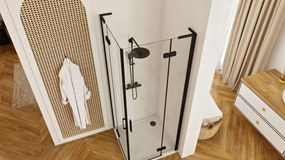 Cabina dus REA Hugo Double Black 100x100