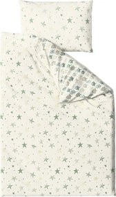 Lenjerie de pat din microfibra TREES & STARS verde Dimensiune lenjerie de pat: 70 x 90 cm | 140 x 220 cm