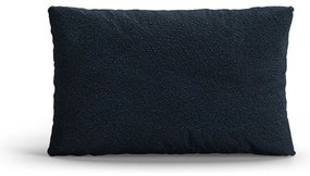 Pernă pentru canapea albastru-închis cu tapițerie din țesătură bouclé Poppy – Micadoni