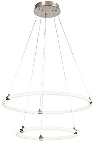 Lustra LED cu telecomanda, circulara 2 inele Irelia