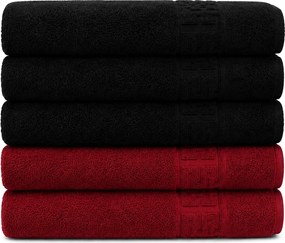 Set 5 Prosoape Premium, 100% Bumbac, Absorbante și Pufoase