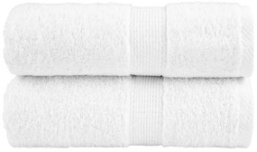 vidaXL Prosoape oaspeți premium SOLUND, 2 buc. alb 30x50cm 600gsm