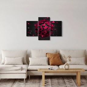 Tablou cu abstracție 3D (90x60 cm)