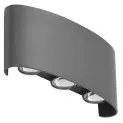 Aplica LED moderna de exterior ambientala IP54 GINNA 3 gri