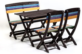 Set mobilier gradina pliabil Margharita Color, 110 cm, colorat