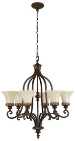 Lustră pe lanț DRAWING Feiss FE-DRAWING-ROOM6 ROOM 6xE27/60W/230V