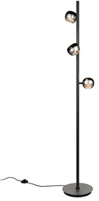 Lampadar negru-argintiu LED (înălțime 150 cm) Orbit – Trio Select