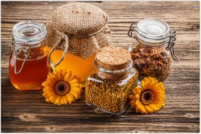 Tablou - Natura morta cu borcane de miere (90x60 cm)