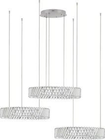 Lustra suspendata LED, cristale sticla ARIETTA