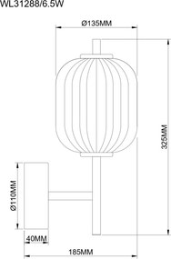 Aplica de perete LED CCT AKARI
