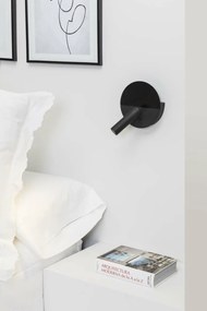 Aplica cu reader LED directionabil stil minimalist DUAS USB C negru