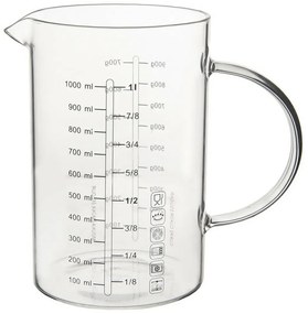 Cană de măsurare Orion din sticlă borosilicată, 1l