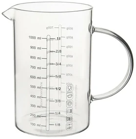 Cană de măsurare Orion din sticlă borosilicată, 1l