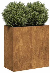 vidaXL Jardinieră Rusty 80x40x80 cm Oțel pentru intemperii