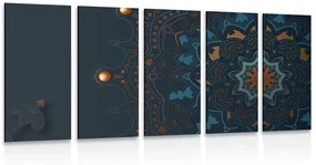 Tablou 5-piese Mandala de lux