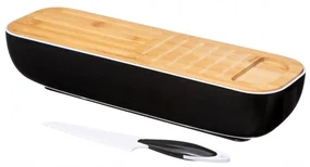 Cutie paine Black Baguette, 40 x 12 x 8.5 cm
