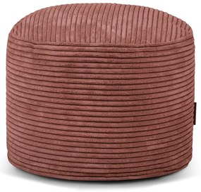 Fotoliu bean bag cărămiziu cu tapițerie din catifea reiată Mini – SLOWDOWN