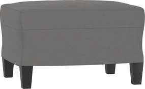 vidaXL Taburet, gri închis, 60x50x41 cm, microfibră