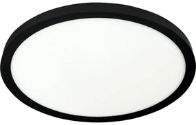 Lampă LED de tavan 24W/230V, 3000/4000/6500K, Ø 30 cm, neagră
