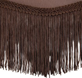 Lampă de podea neagră cu abajur maro și interior alb 45cm - Classico