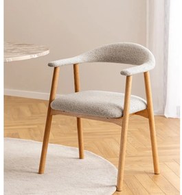 Scaun de dining bej/în culoare naturală Addi – Actona