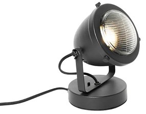 Lampa de masa industriala neagra 18 cm - Emado