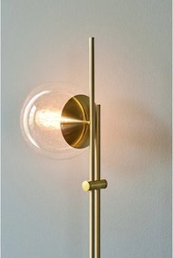 Lampadar alămiu cu abajur din sticlă (înălțime 147 cm) Bubble – Hübsch