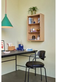 Vitrină în culoare naturală cu aspect de lemn de stejar suspendată 50x80 cm Panorama – Hübsch