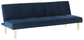 Canapea extensibila ALIDA albastru inchis-stejar, 178/66/68 cm