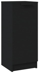 811135 vidaXL Servantă, negru, 30x30x70 cm, lemn prelucrat