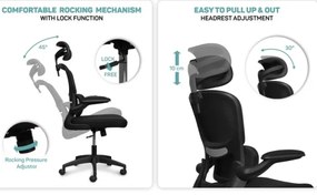 Scaun de birou CONNECT IT COC-2500-BK ForHealth DeltaPro negru