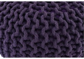 Taburet împletit, bumbac violet, GOBI TYP 2