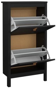 Suport pentru pantofi Real îngust, negru