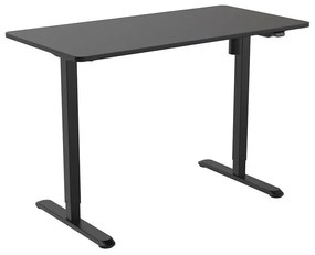 Birou cu reglare pe înălțime, 120x60 cm negru