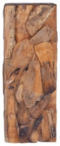 Masă laterală, 30 x 30 x 80 cm, lemn masiv de tec