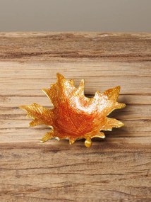 Tavita decorativa, forma de frunza, din cositor, 12 cm, Autumn