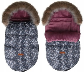 ShopJK SAC DE IARNĂ PENTRU CĂRUCIOR - BURGUNDY