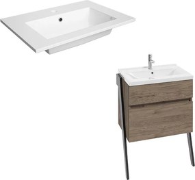 Set dulap baza suspendat Defra Op-Arty nuc rockford cu lavoar compozit Flex 60