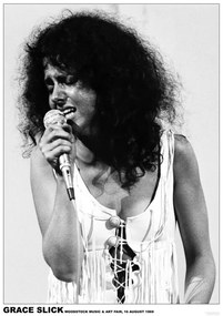 Poster Grace Slick - Woodstock 1969, (59.4 x 84.1 cm)