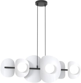 Lustră suspendată pe cablu ELEMENTI 6xG9/8W/230V gri