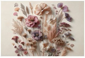 Tablou flori vintage pe fundal deschis