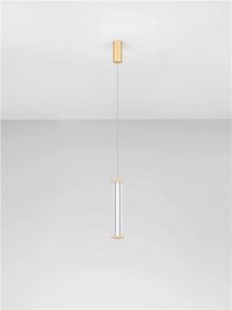 Pendul, Lustra suspendata LED 2700K PHEME auriu periat