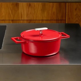 Cratiță cu capac din fontă 2 l adecvată pentru plita cu inducție Mattia 3.0 – FABINI