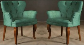 Set canapea 2 locuri cu 1 fotoliu, Cafe ,verde