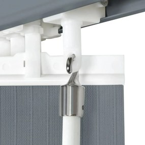 Jaluzele verticale din material textil, gri, 150 x 180 cm Gri, 150 x 180 cm