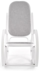 Scaun balansoar Max Plus, gri/alb