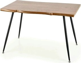 Masa LARSON, stejar natural/negru, 120x80x77 cm