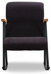Scaun balansoar Yoka, Futon, 86x60x96 cm, metal, negru